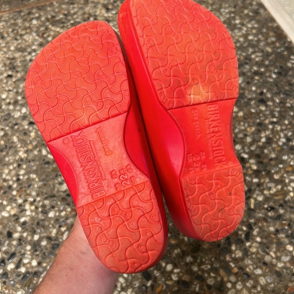 Birkenstock Red Rubber Clogs - Picture 9 of 11